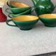 Zahner Rheinfelden pottery cups and coffee pot