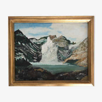 Geffroy "Landscape of mountains and glacier"