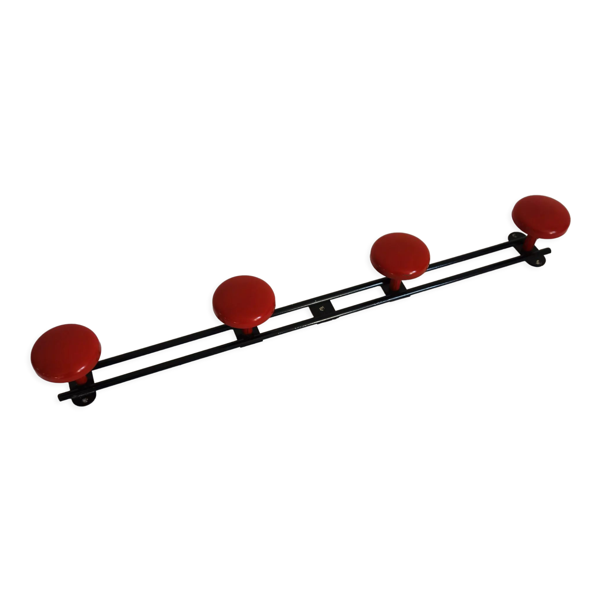 Vintage metal wall coat rack