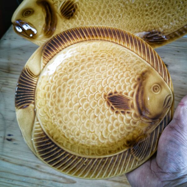 Service à poisson 12 pièces par Kil Keramik - années 70