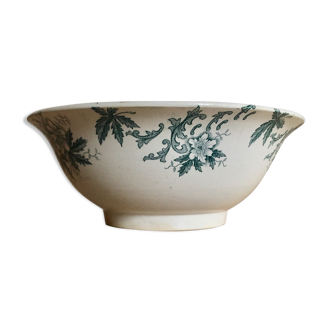 Saladier plat creux collection "Anemone" porcelaine Saint Amand