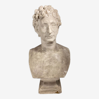 Plaster bust of a man