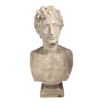 Plaster bust of a man