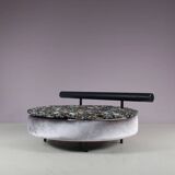 1980s round loveseat in Antonio Citterio style from Italy