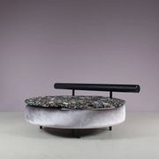 1980s round loveseat in Antonio Citterio style from Italy