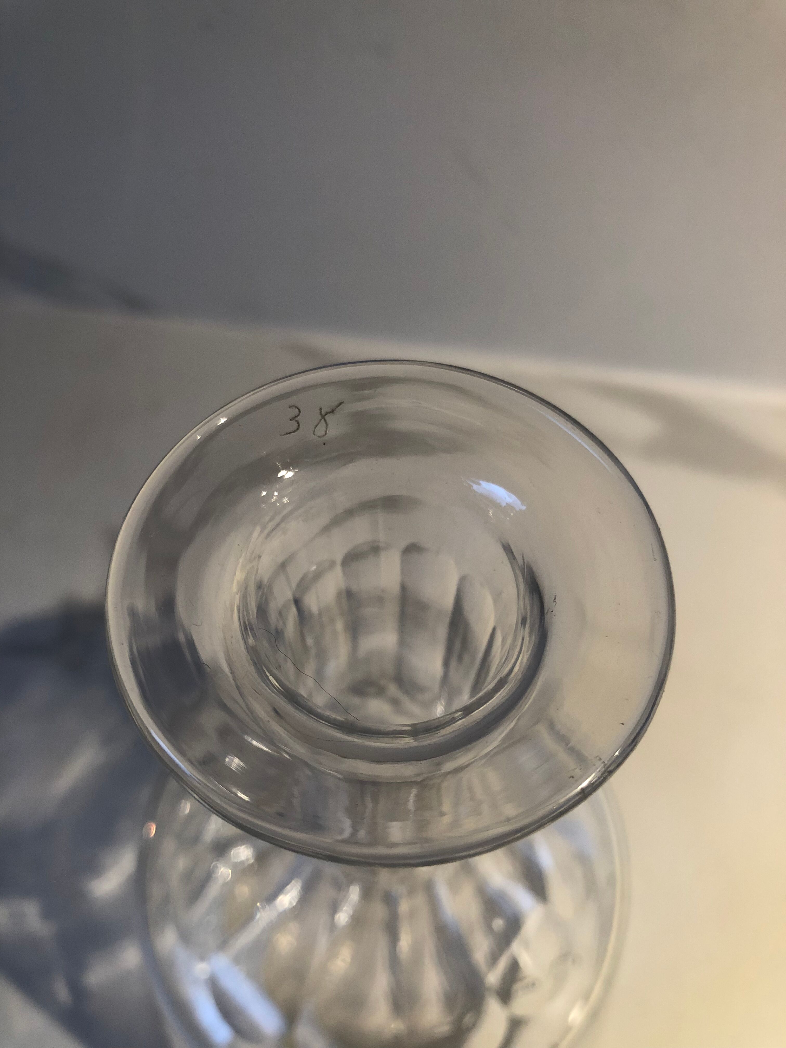 Carbed glass decanter