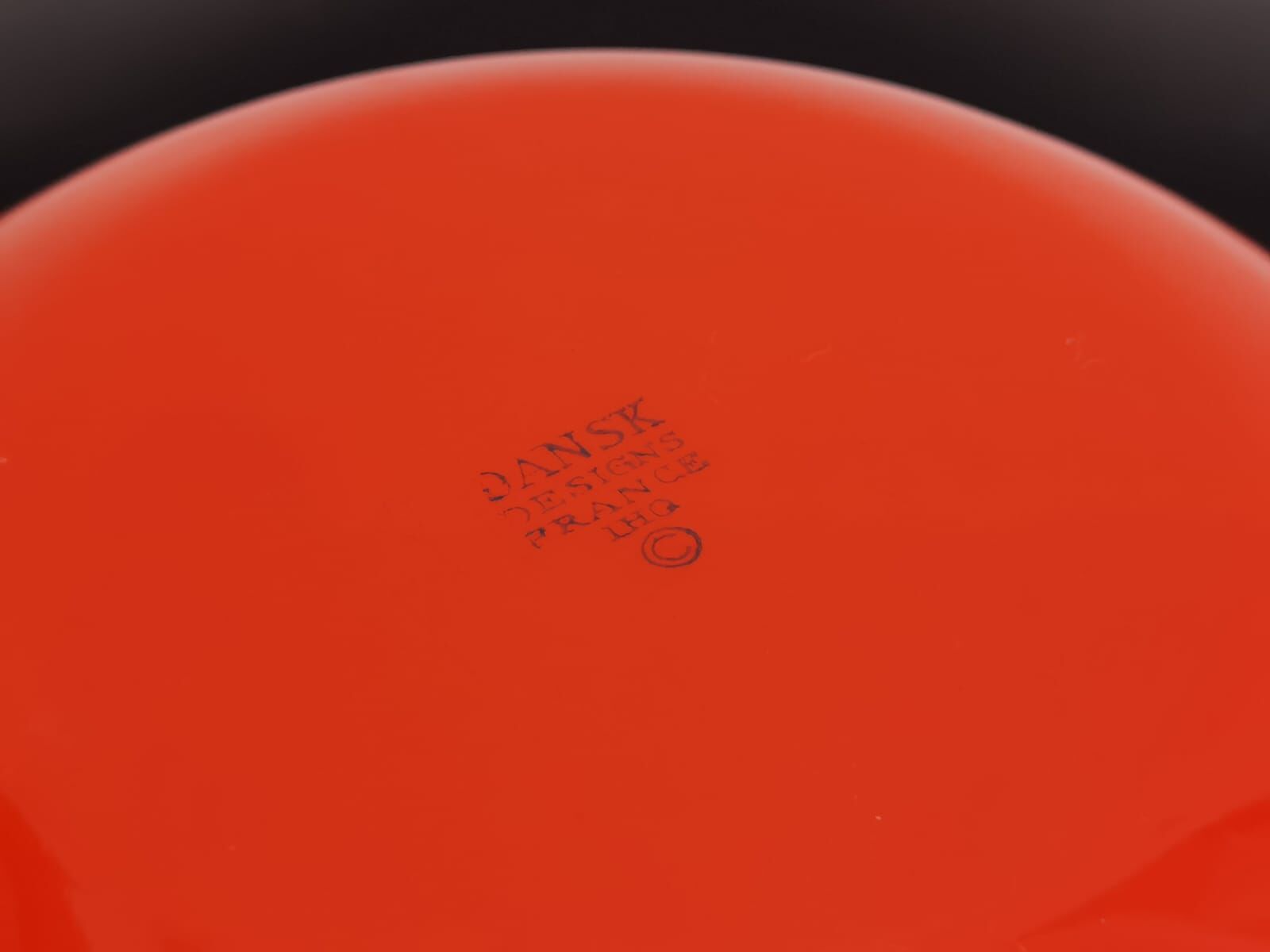 Red casserole DANSK DESIGNS in enamelled metal IHQ 60s