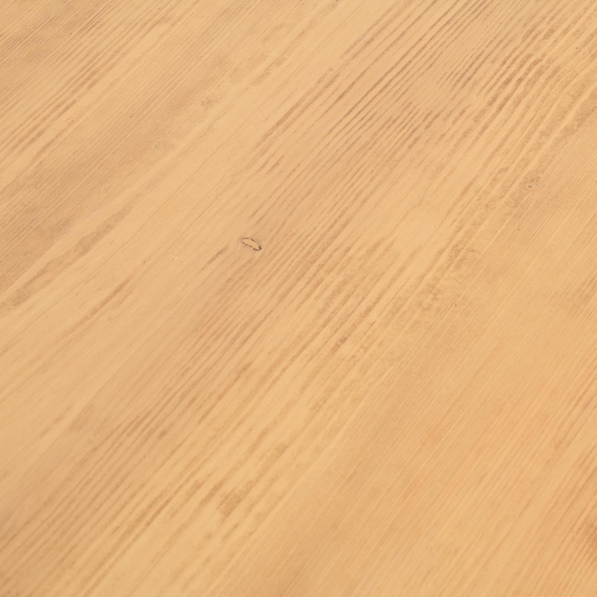 Solid pine table, Les Arcs, France.