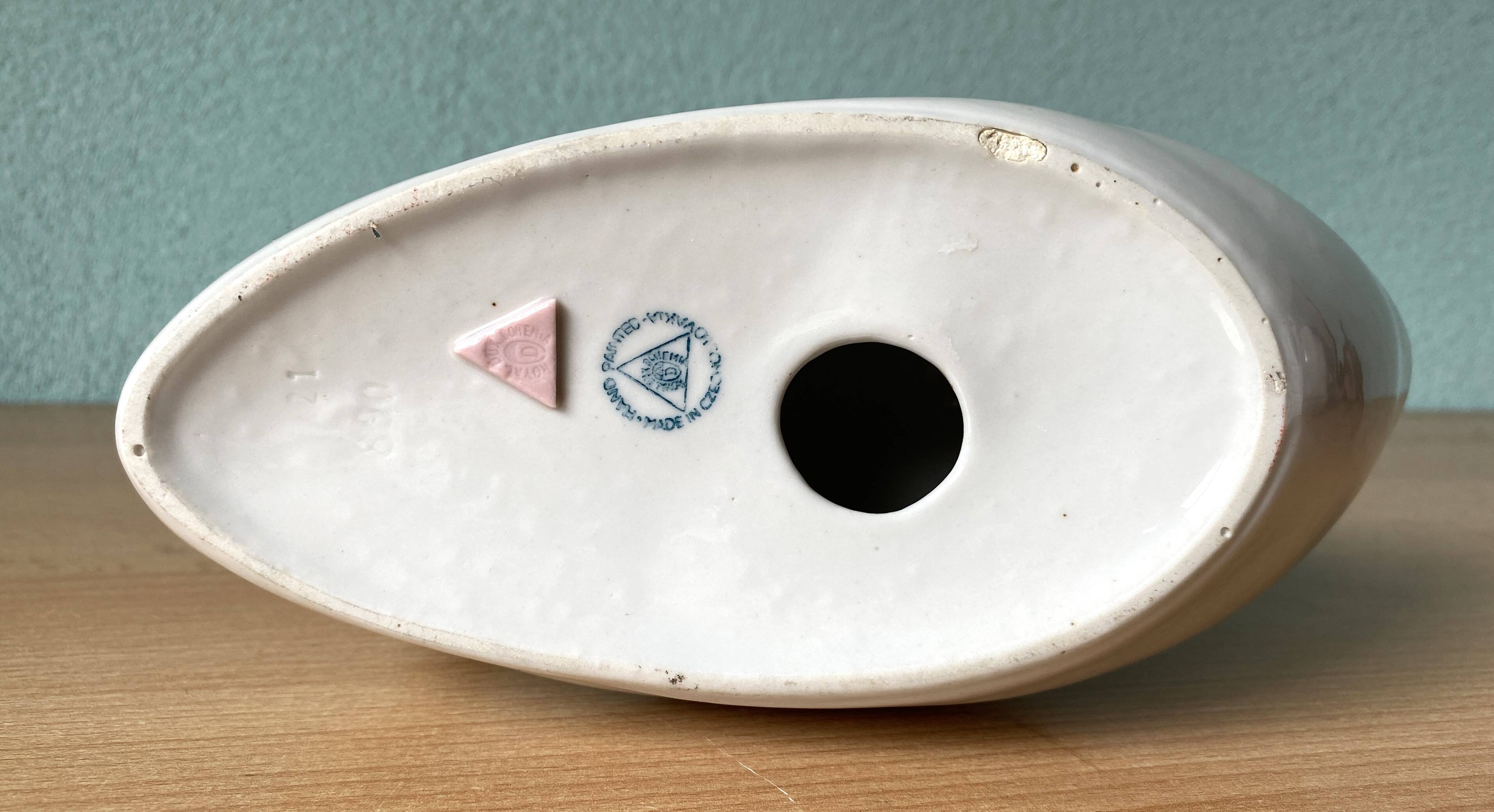 Figurine cygne Royal Dux années 1960