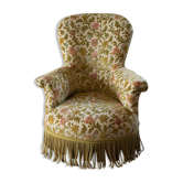 Fauteuil crapaud velours