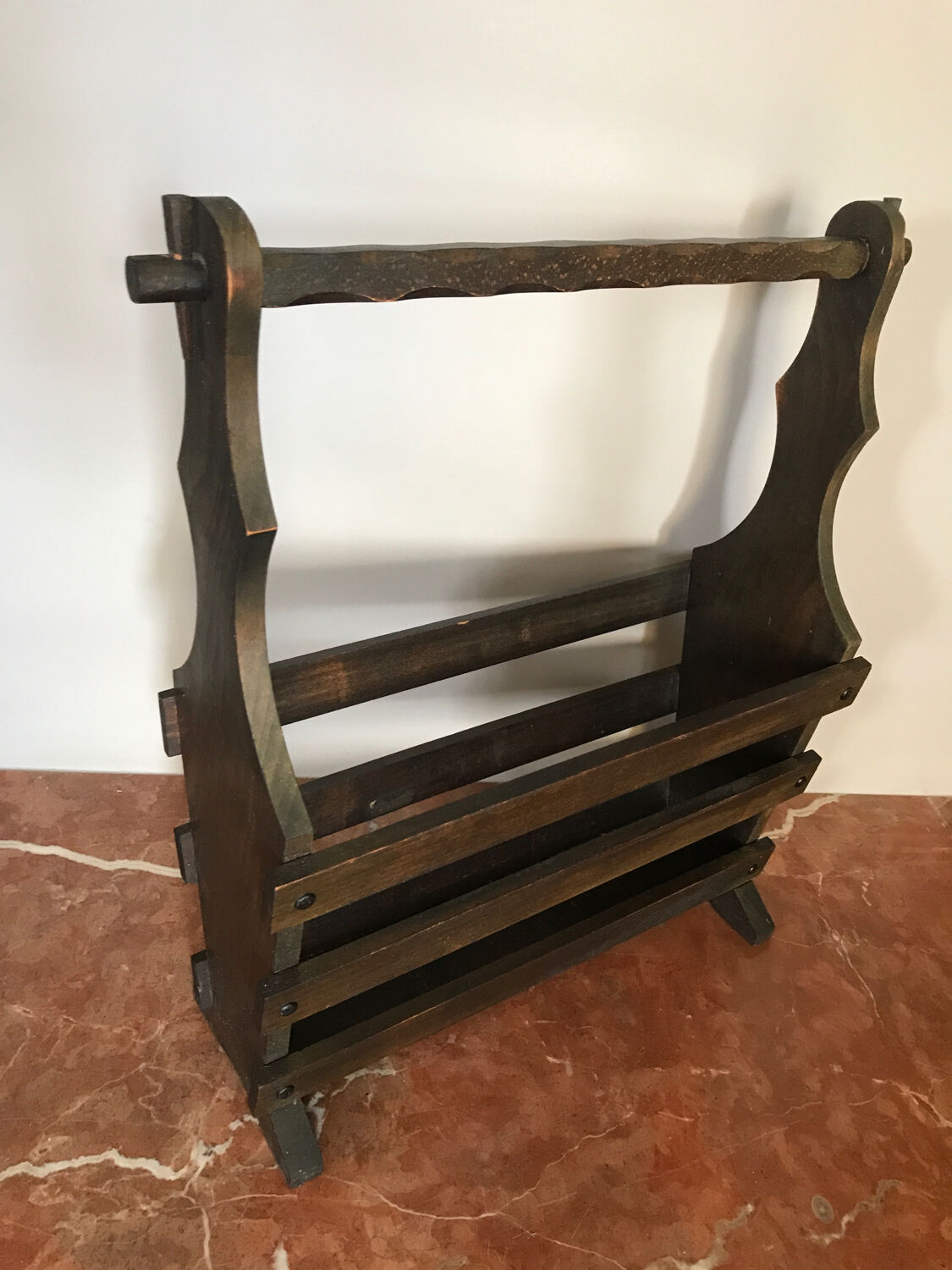 Brutalist magazine holder