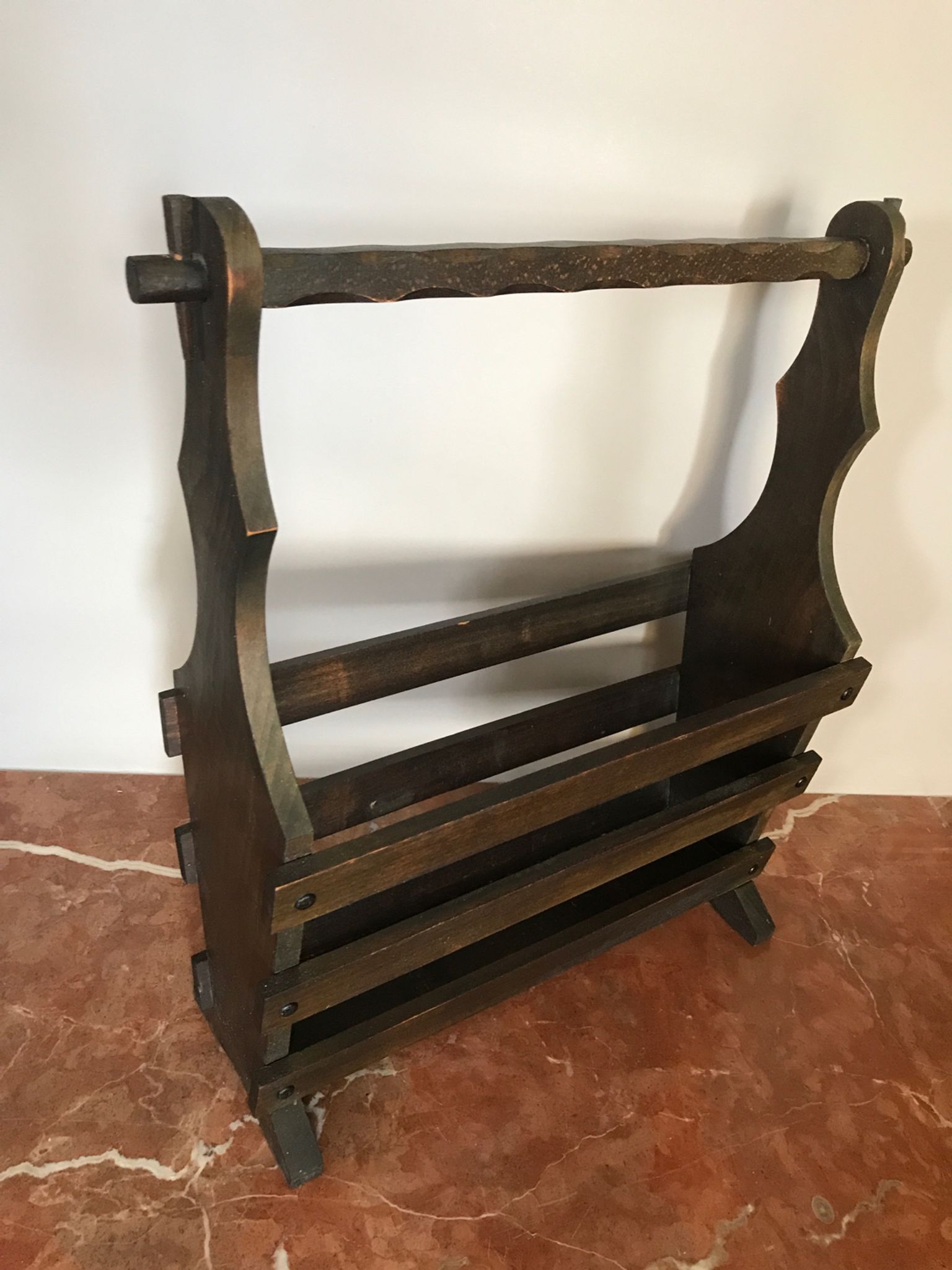 Brutalist magazine holder