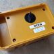 Pencil holder rests phone with waiting music, vintage 70s