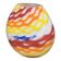 Contemporary Vase in Milky-White Murano Glass with Colored Reeds, Attribute