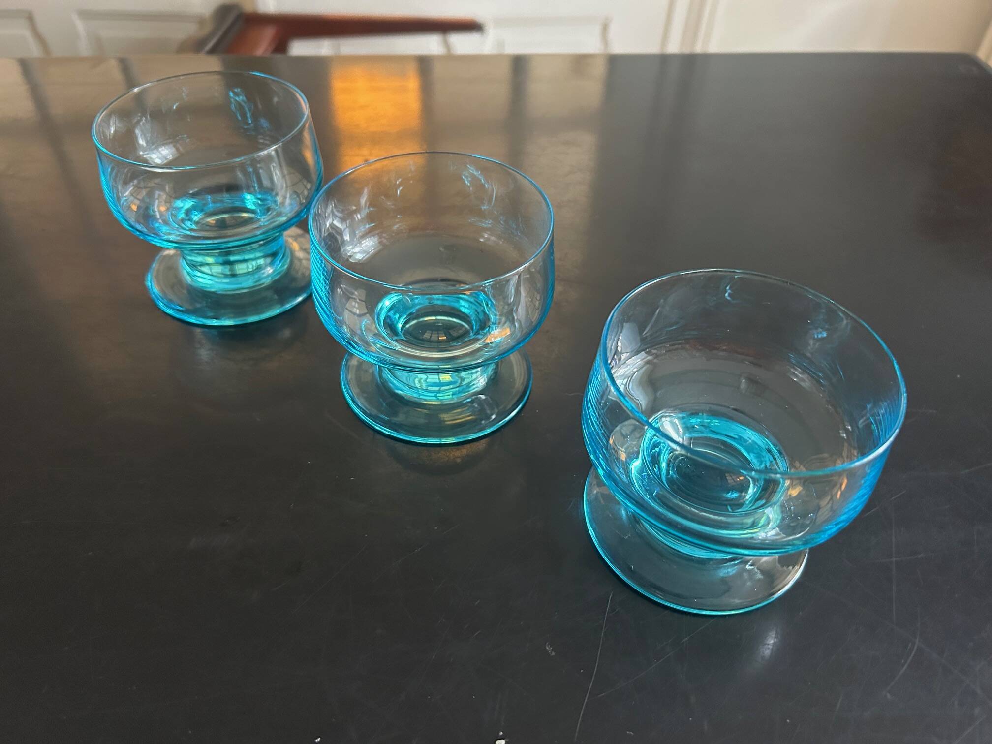 6 verres ancien des Cristalleries Lorraines