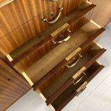 Scandinavian high sideboard with central drawers