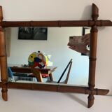 Bamboo barber mirror 43x55cm