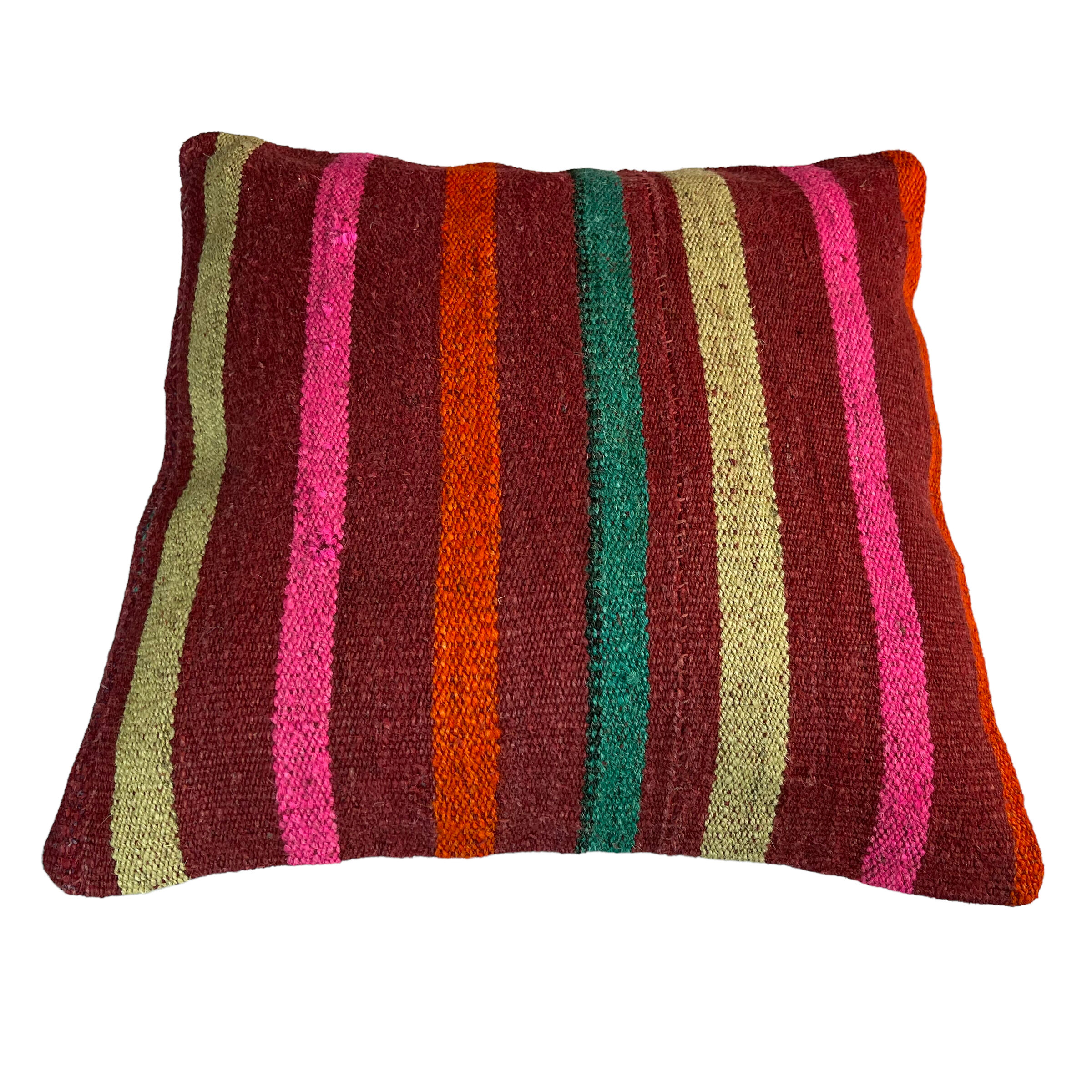 Vintage turkish kilim cushion cover, 40 x 40 cm
