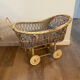 Cradle for vintage rattan doll