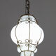 Venetian Lantern in Murano Reticello Glass, 1950s