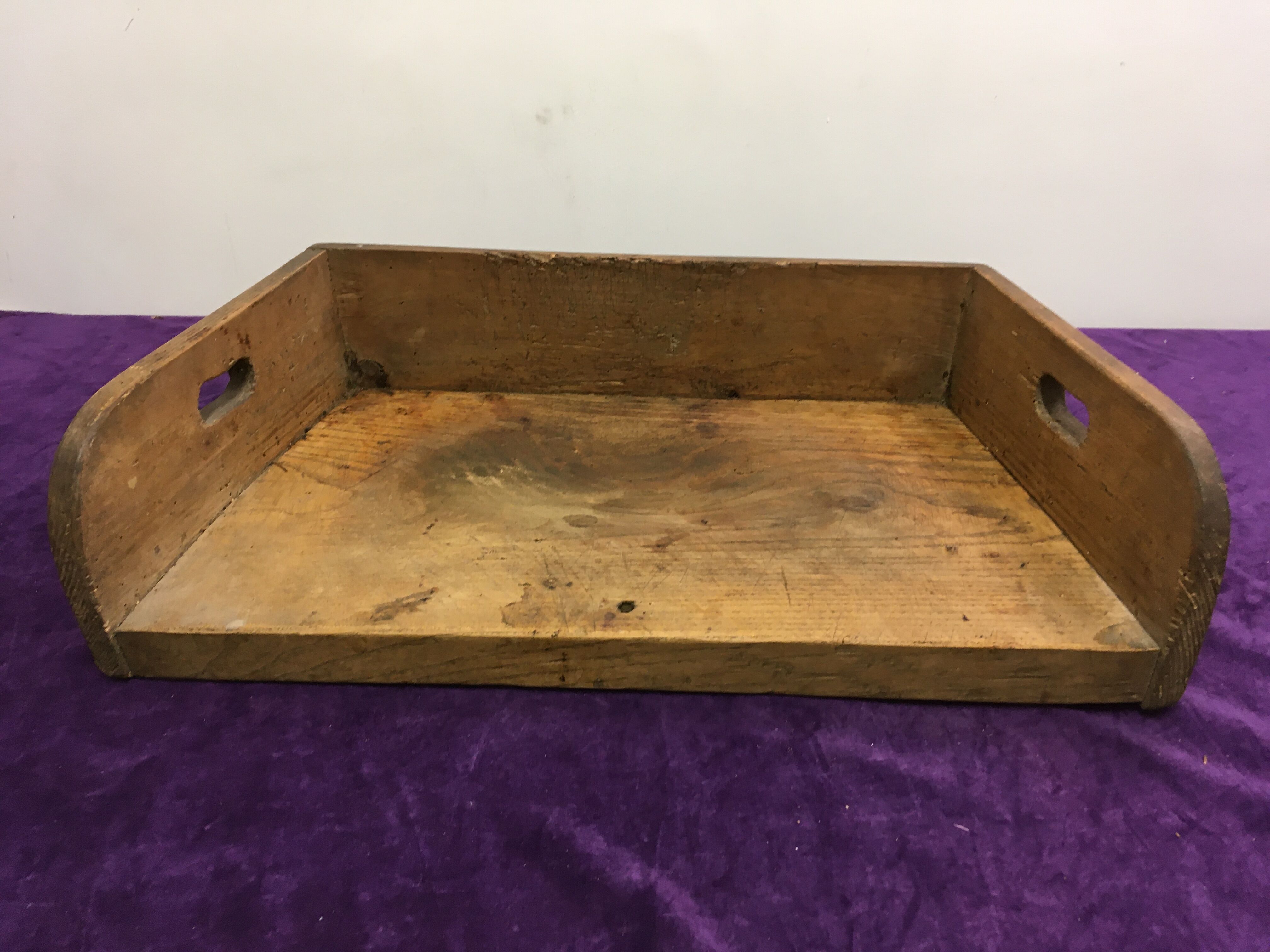 Butcher's log tray old grocery store