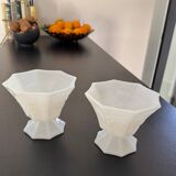 2 Opalines / Milk glass bowls