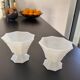 2 Opalines / Coupelles en verre de lait