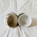 Set of 8 vintage Villeroy and Boch Luxembourg ramekins - floral decoration