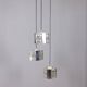 Vintage 1970s metal and crystal pendant lamp, kinkeldey design