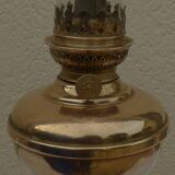 All copper oil lamp and its glass