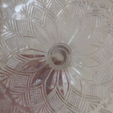Old 19th Foot Cast Crystal Display Cup Twisted
