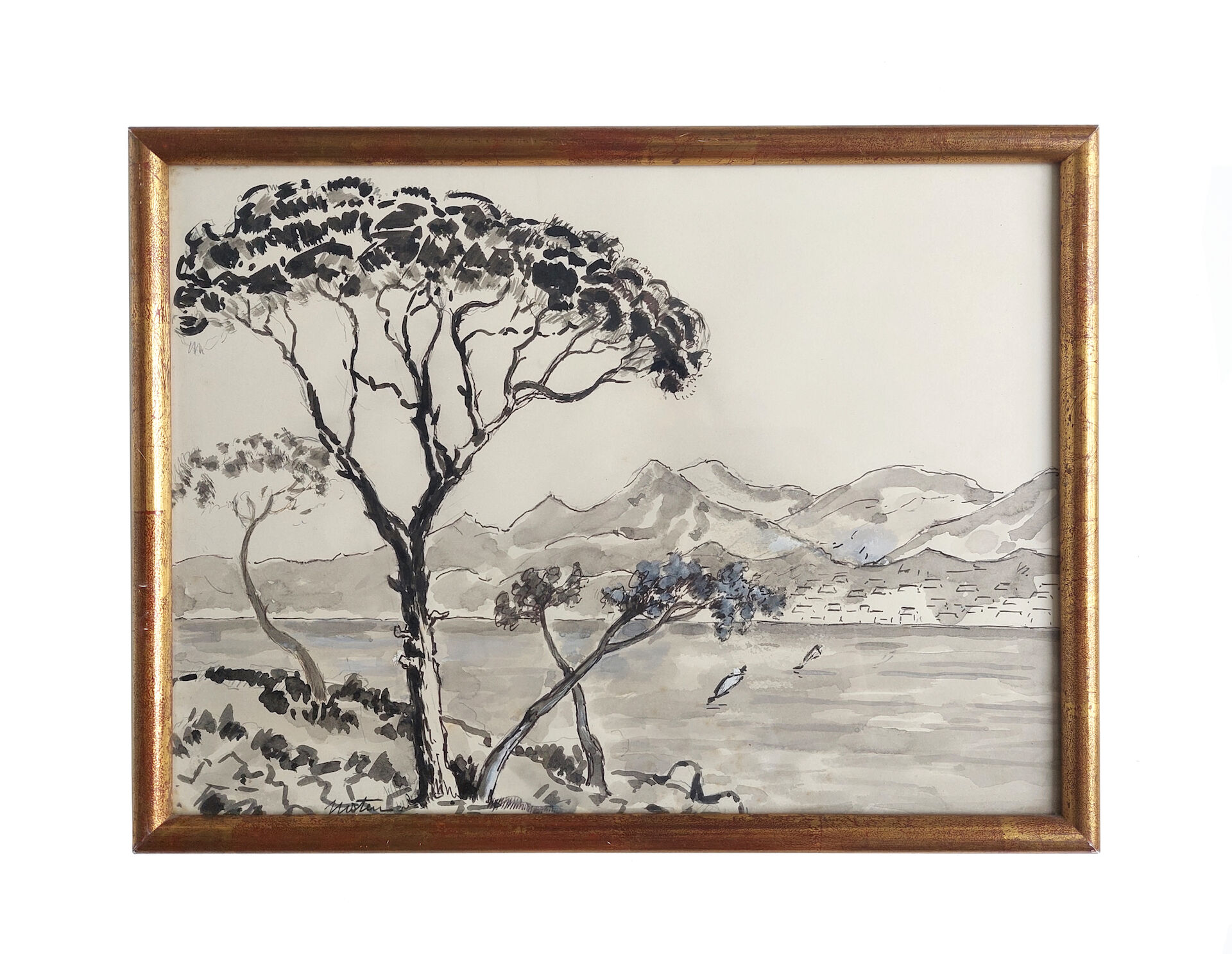 Provencal landscape painting