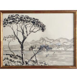 Tableau paysage provençal