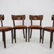 1940s Set of Four Dining Chairs ,Czechoslovakia