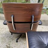 Fauteuil lounge et ottoman Charles Eames, édition Herman Miller