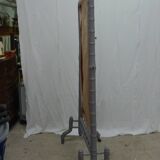 Large bamboo-style wooden cheval mirror, 19th century, Napoleonic II period.