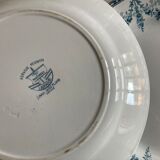 Set of 5 plates of earthenware Creil and Montereau early 20th