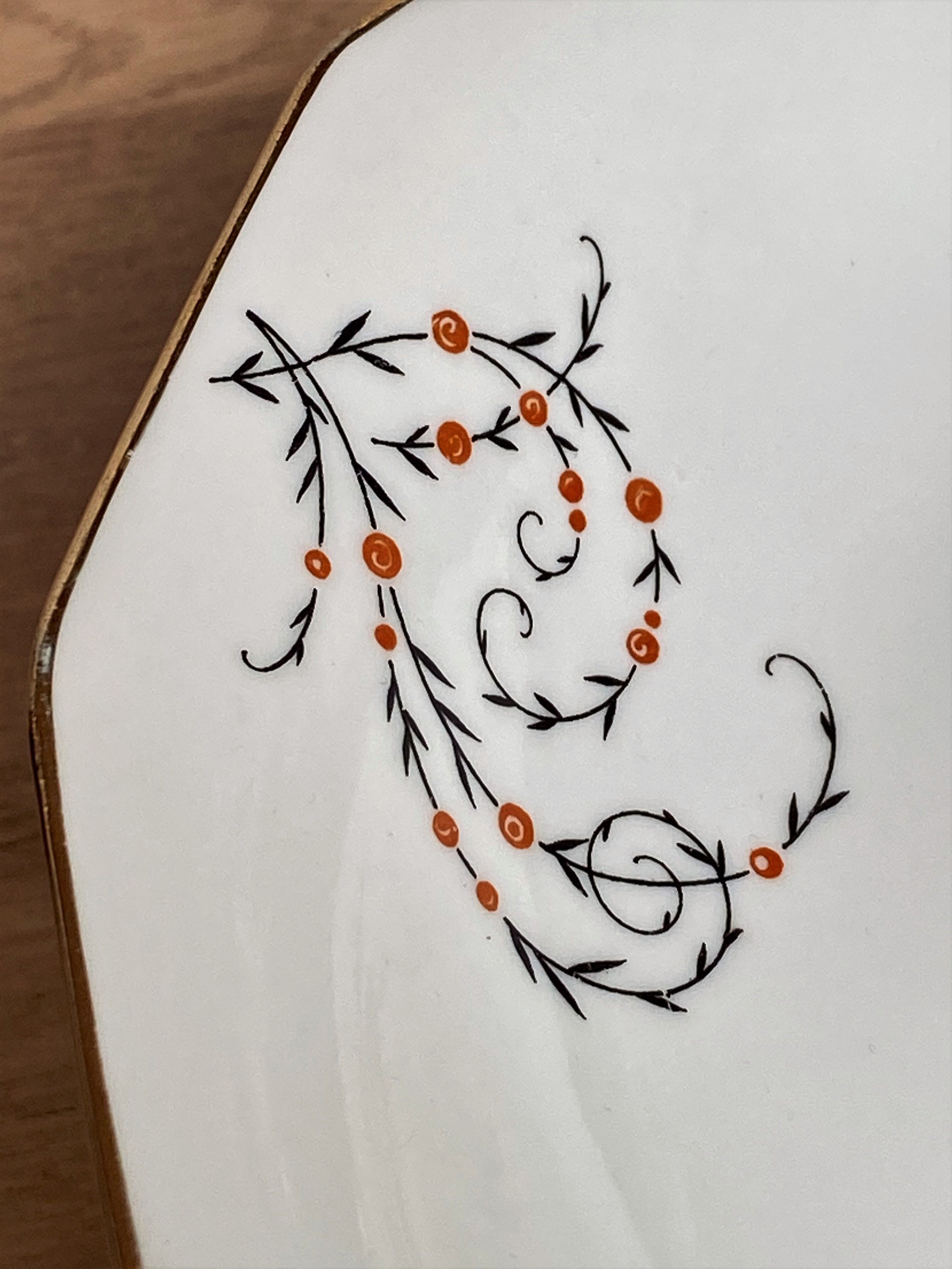 Limoges porcelain compotier