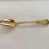 12 silver-gilt mocha spoons, with its case