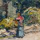 Painting "Old houses in Cagne"
