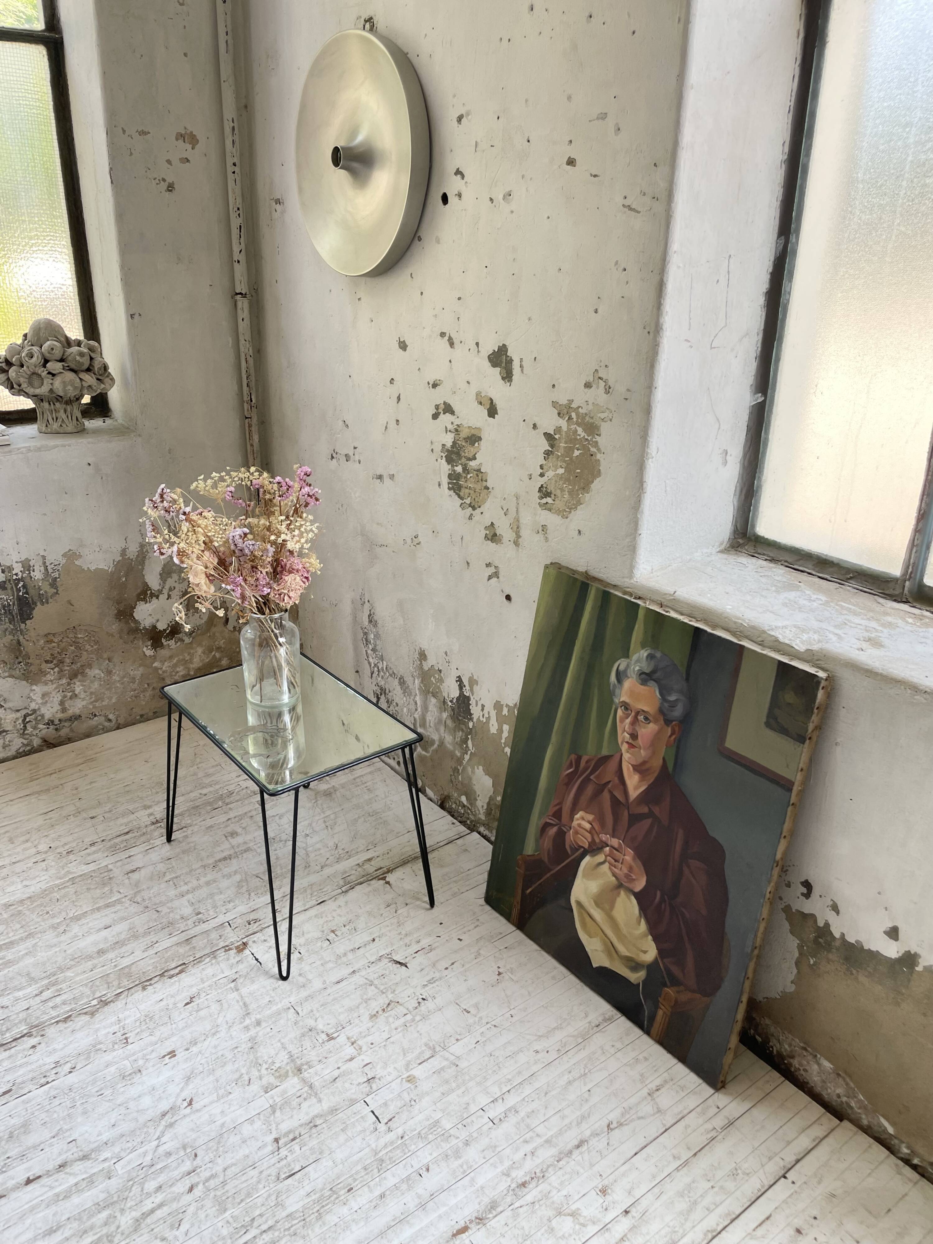 Mirrored coffee table from the 60s