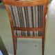 Fauteuil bridge Art Déco années 1930 en velours multicolore et structure bois