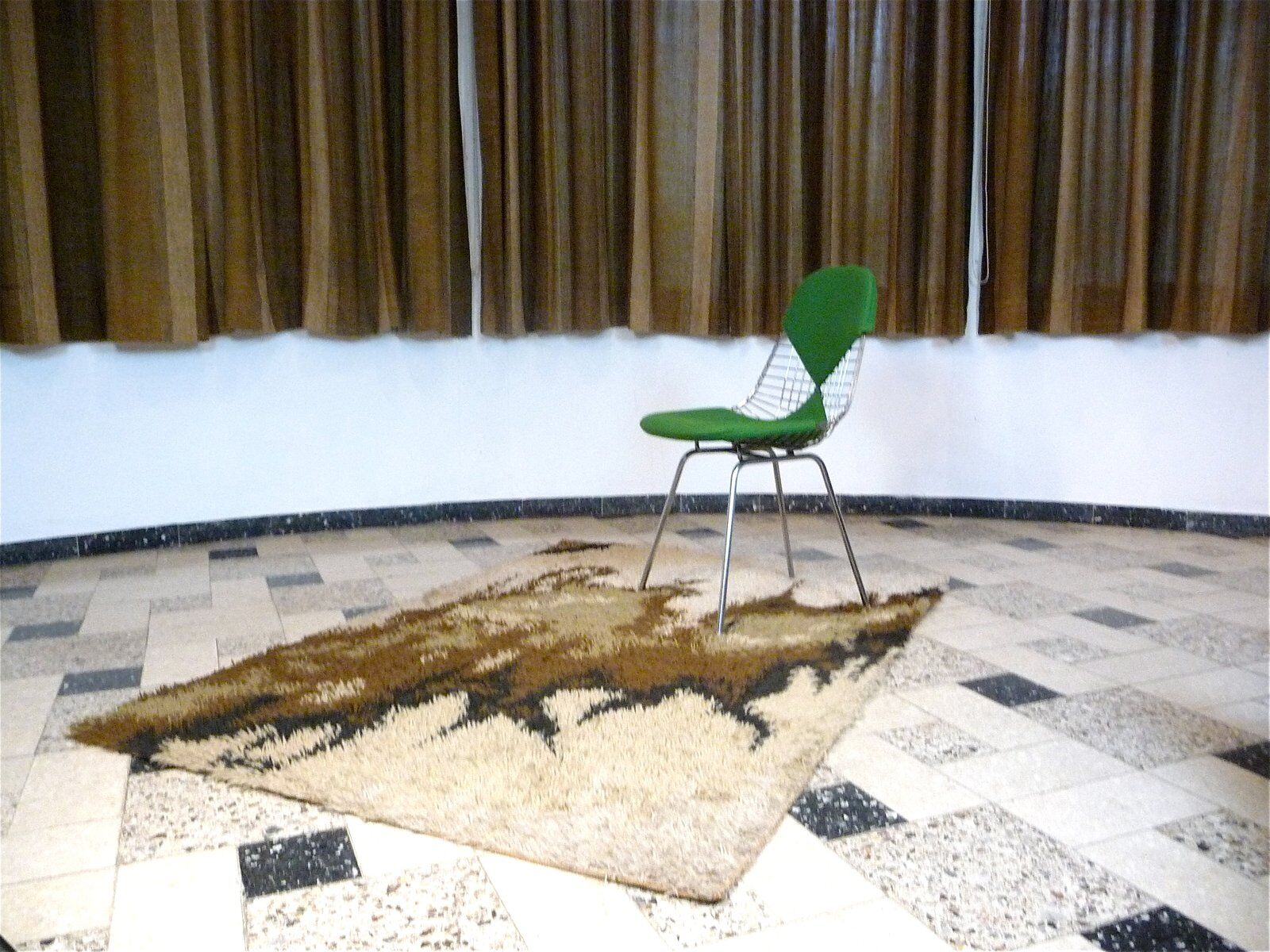 Scandinavian Modern rug with abstract decor by Ege Rya, Denmark 1960s