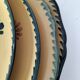 4 antique plates in hand-painted faience