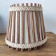 Suspension vintage 70 en lin et rotin