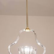 Elegant Art Decò Barovier and Toso Chandelier, 1940s