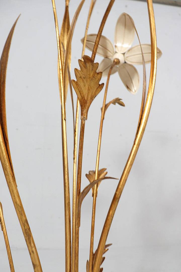 Hans Kögl. In the style of. Floral floor lamp, Hollywood Regency, 1970s.