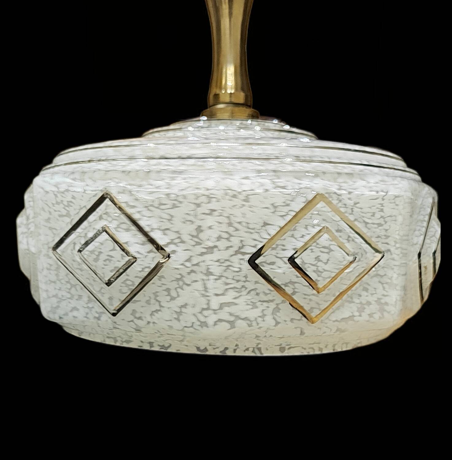 4 Clichy glass lampshades