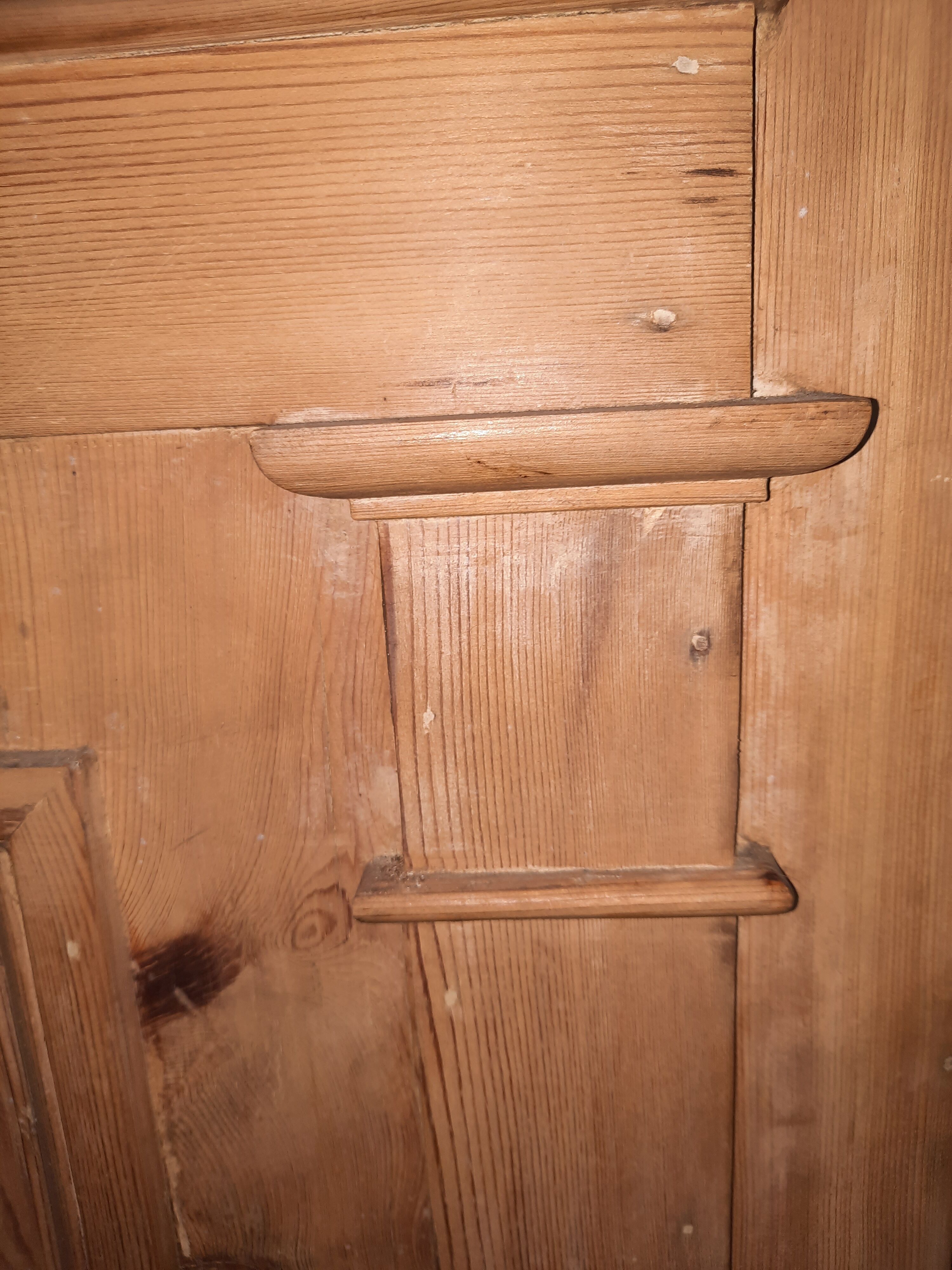 Fir woodwork mirror