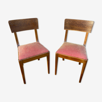Paire de chaises modernistes bauhaus cocktail vintage 1950 germany